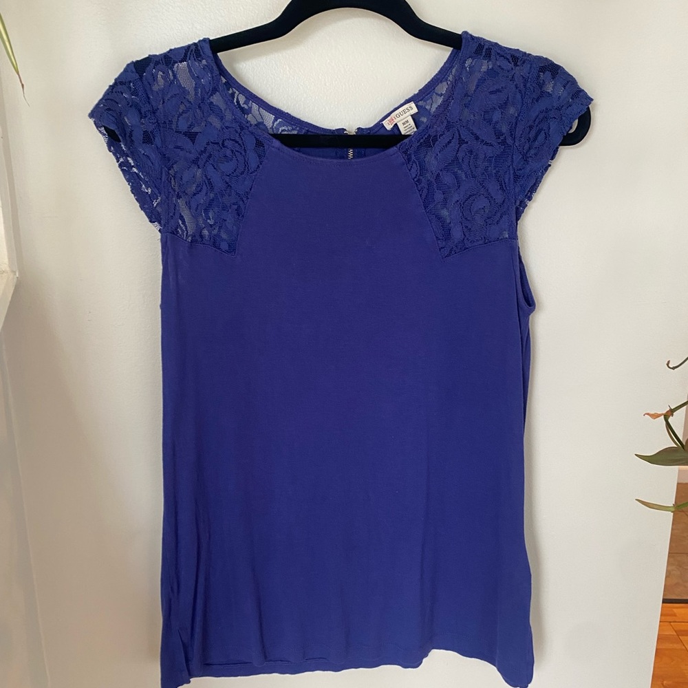 Guess Blue Lace Camisole